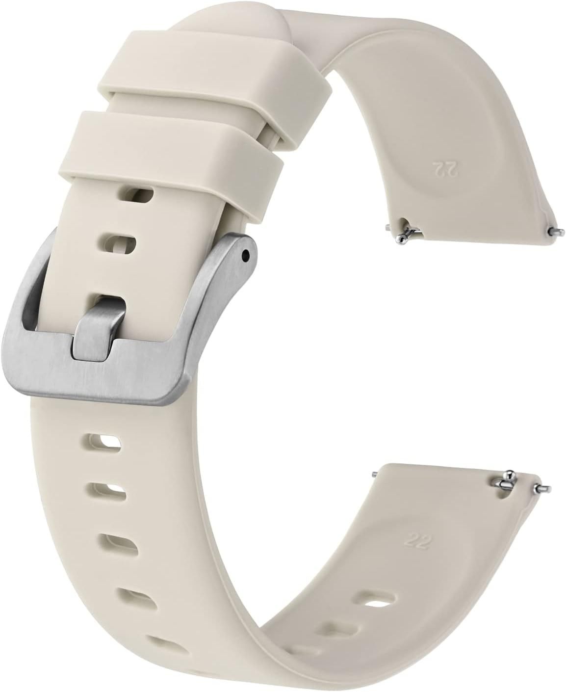 22mm Silicone Smartwatch Bands | Slim, Quick-Release Watch Straps