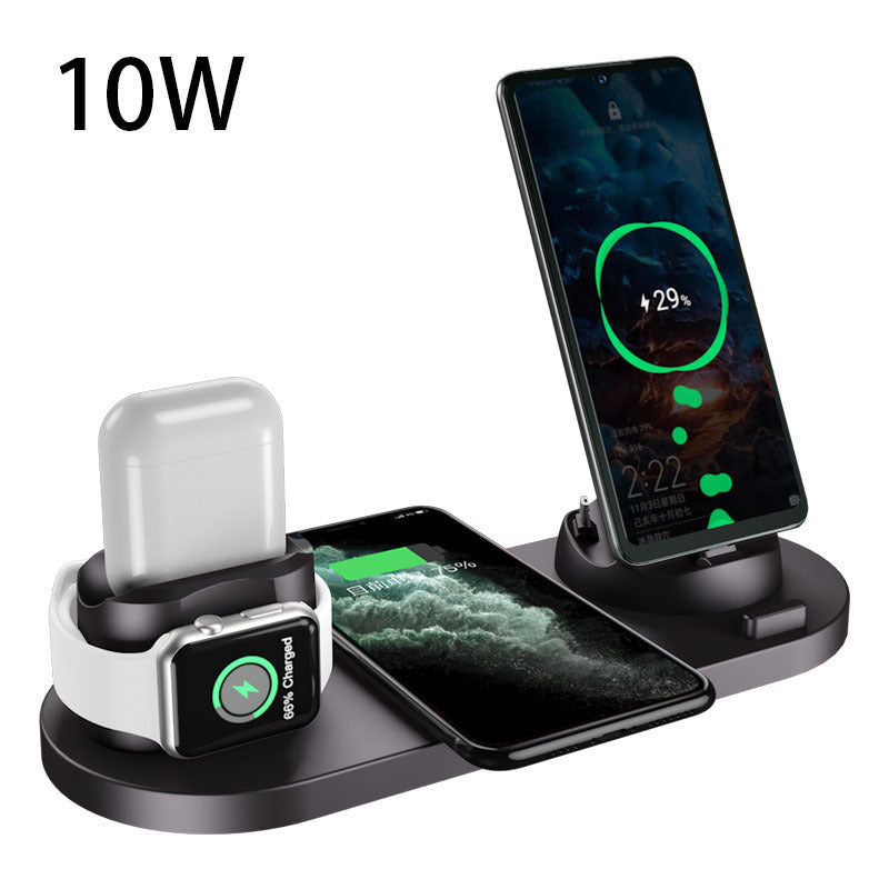 Wireless Charging Dock Station for iPhone & Apple Watch – 6-in-1 Fast Charging Pad for Phones and Devices