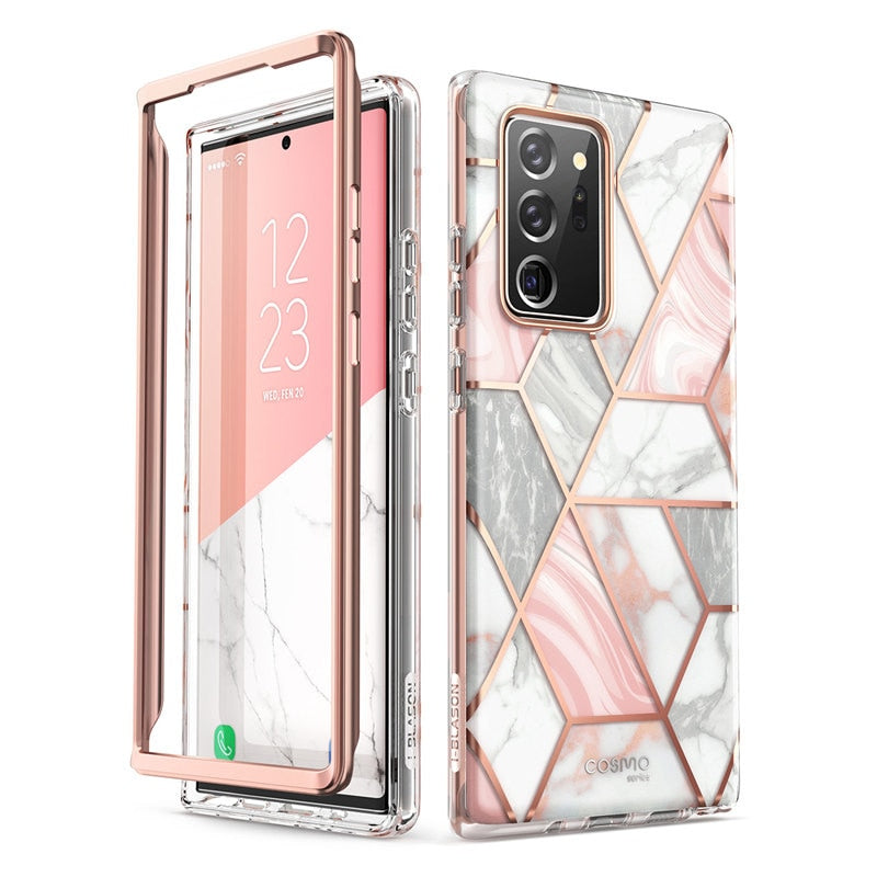 Samsung Galaxy Note 20 Ultra Full-Body Glitter Marble Cover