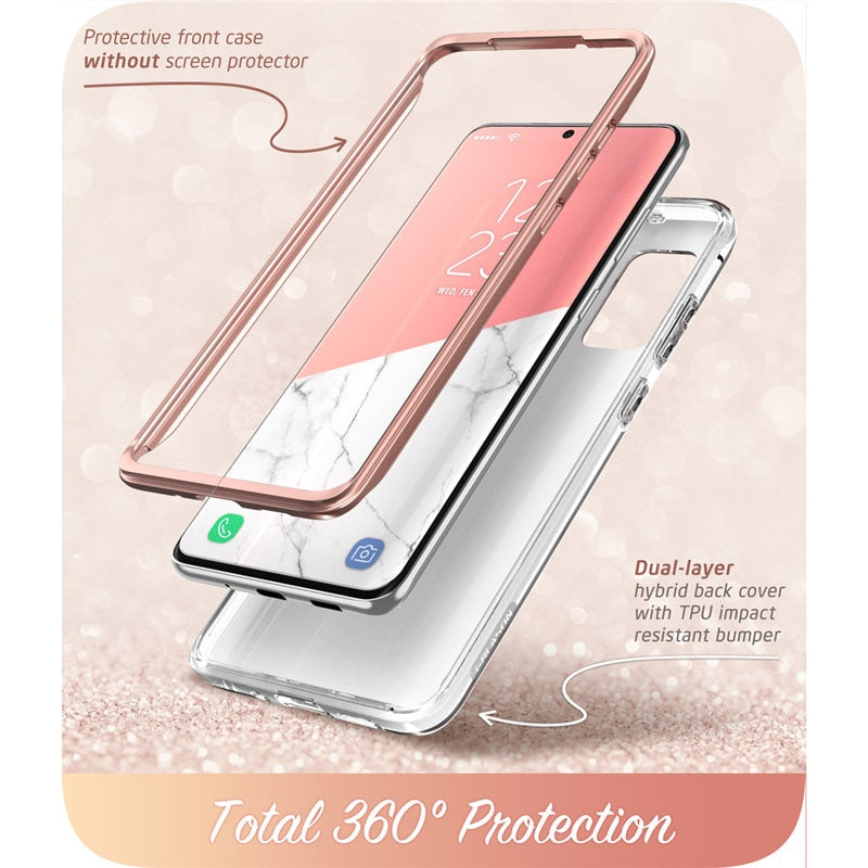 Samsung Galaxy S20 Case / S20 5G Full-Body Glitter Marble Bumper Cover