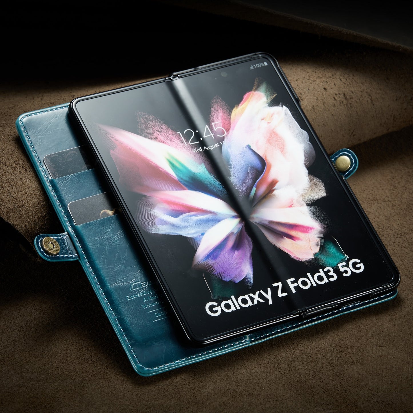 Samsung Galaxy Z Fold3 5G Fold 3 Retro Purse Leather Case