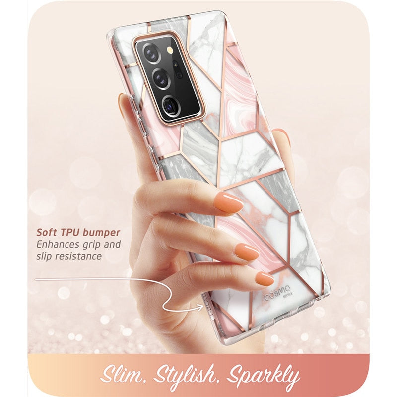 Samsung Galaxy Note 20 Ultra Full-Body Glitter Marble Cover