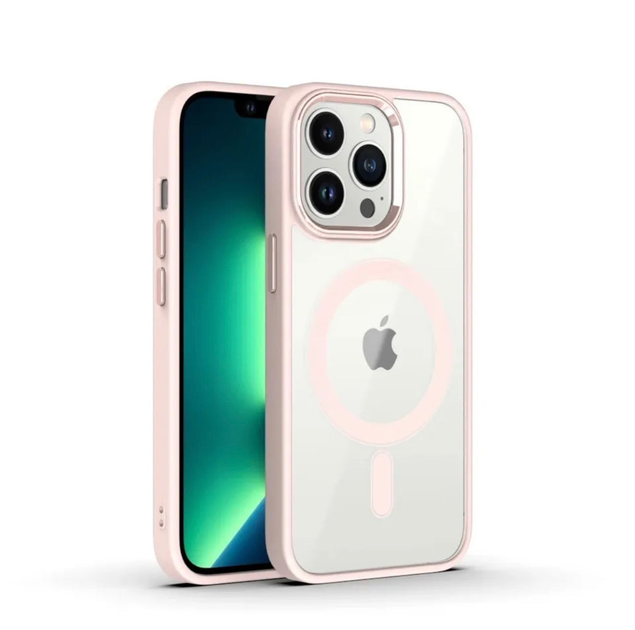 Premium iPhone 13 Pro Max Clear Pink Case Protector