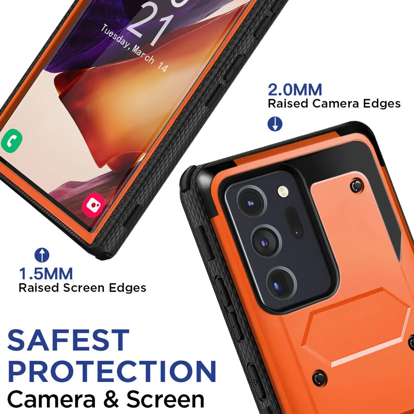 Orange Samsung Galaxy Note 20 / Note 20 Ultra 5G Shockproof Heavy Duty Case