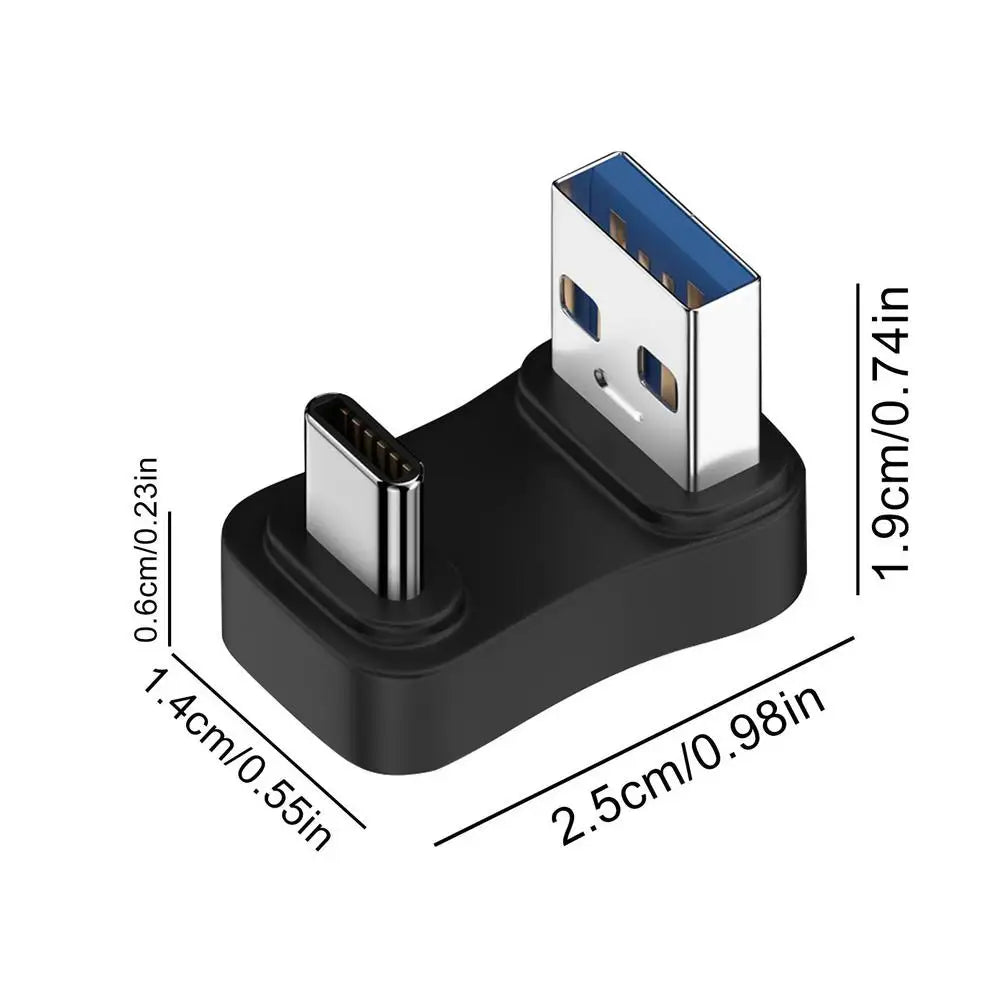 Mini USB-C OTG Adapter – Aluminum Shell, Male to A, Compact Data Sync & U Disk Accessory for Laptop