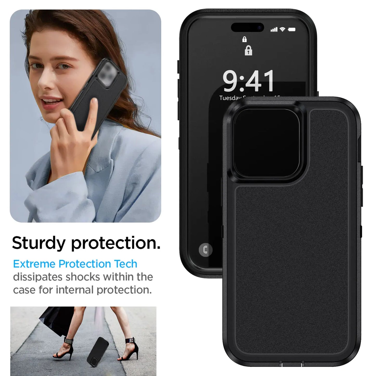 Black iPhone 13 Pro Max 5G Case
