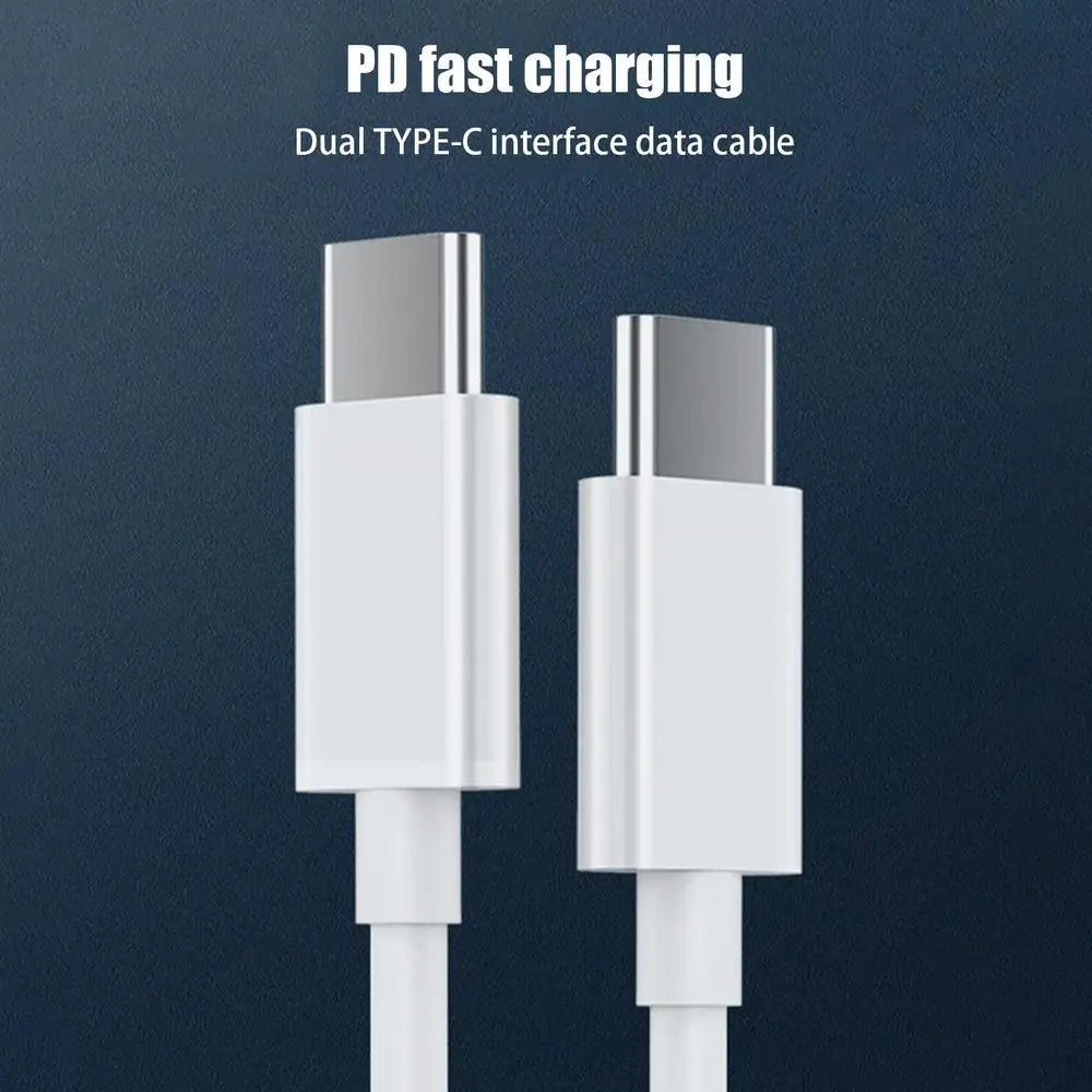 USB-C to USB-C Fast Charging Cable – 120W, 6A, Dual Type-C Connectors for Laptops, Tablets, Phones