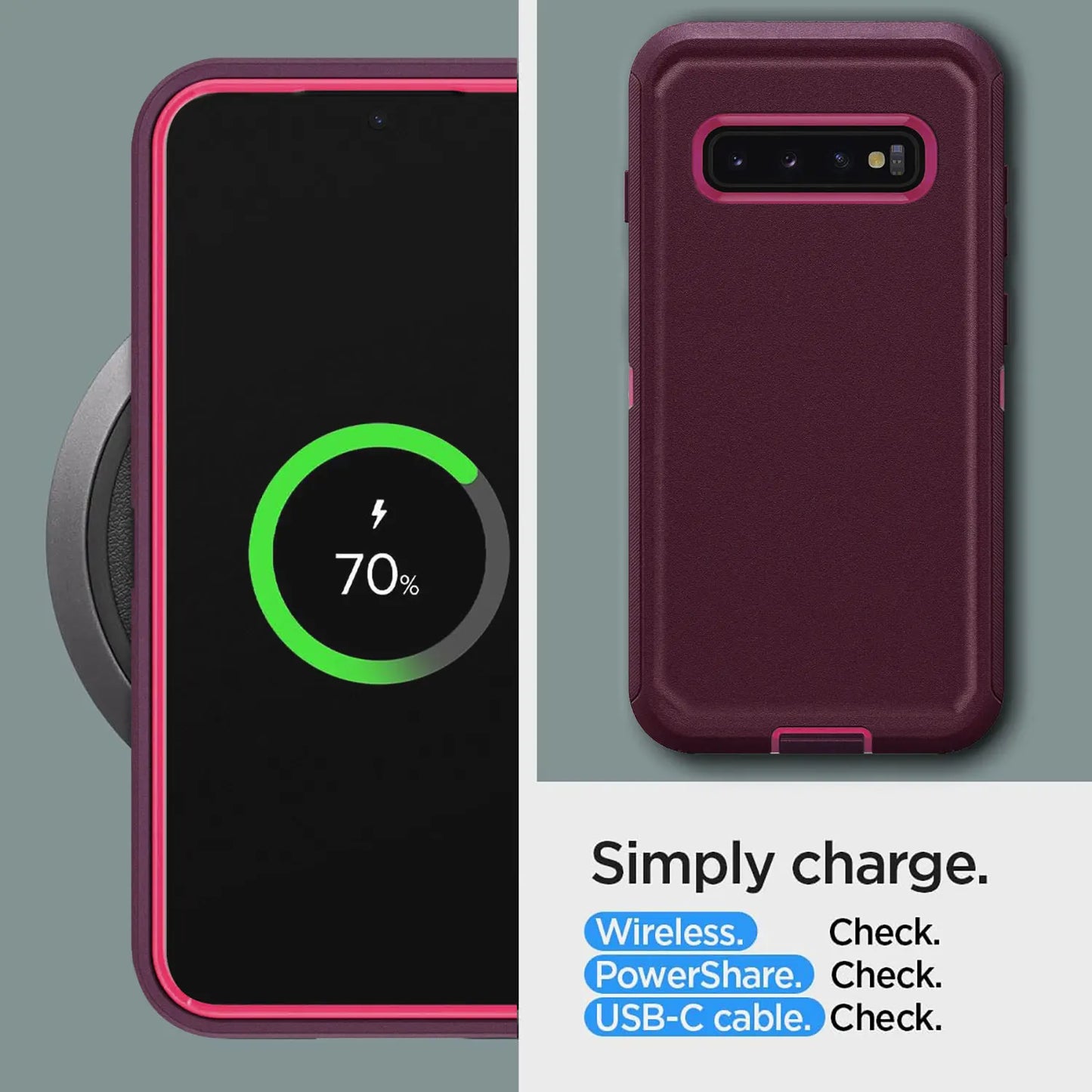 Red Samsung Galaxy S10 Series Case