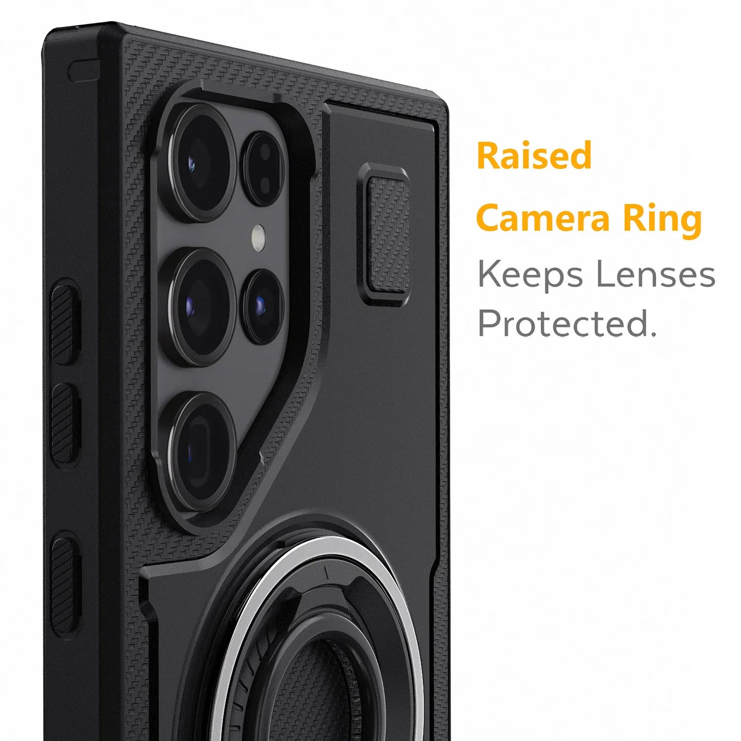 Black Samsung Galaxy S24 Ultra 5G Case Slim Hybrid Shockproof Cover