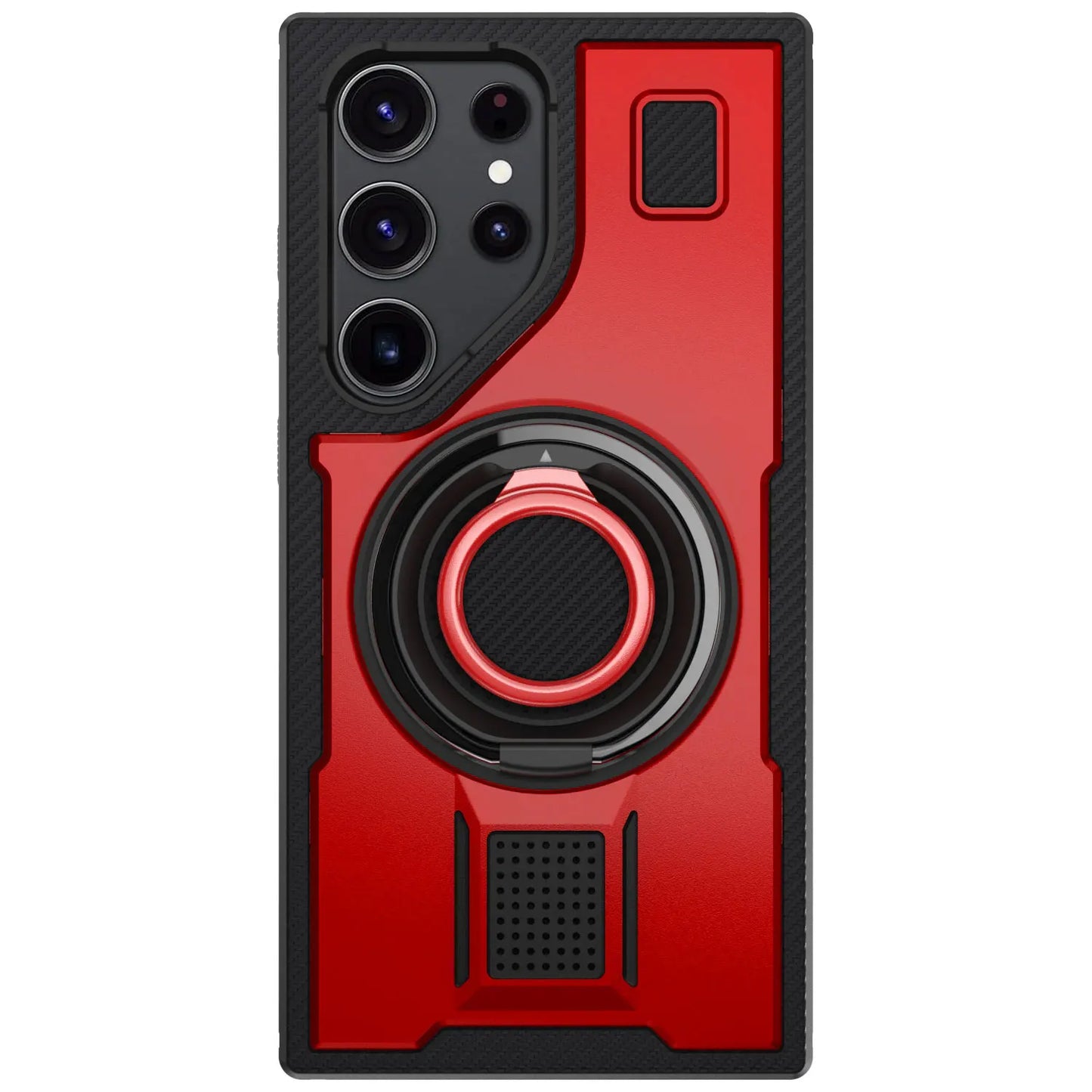 Red Samsung Galaxy S24 Ultra 5G Ring Slim Case