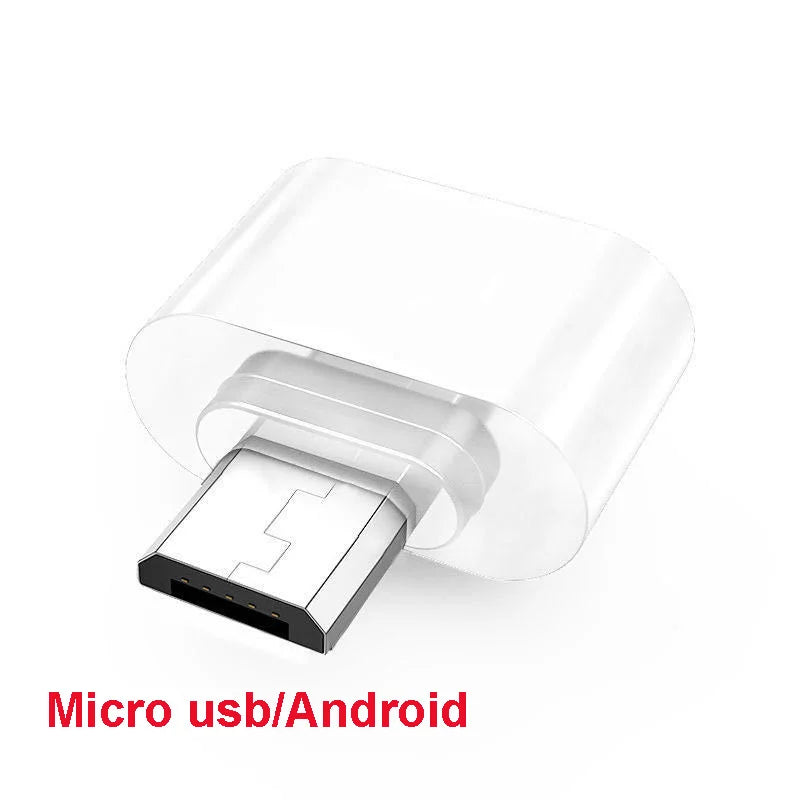 Universal Micro USB / Type-C to USB 2.0 OTG Adapter – 1/2/5 Pack for Phones, Tablets, PCs, OTG Converter Connector
