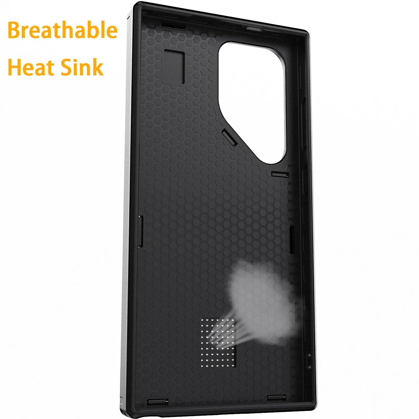 Black Samsung Galaxy S24 Ultra 5G Case Slim Hybrid Shockproof Cover