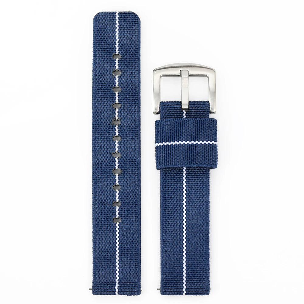 Nylon Watch Strap – 20mm/22mm for Seiko & Omega, Military Woven Elastic Fast Release Sport Wristband for Men