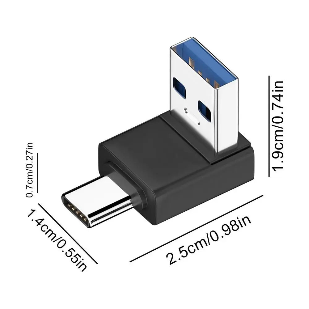 Mini USB-C OTG Adapter – Aluminum Shell, Male to A, Compact Data Sync & U Disk Accessory for Laptop