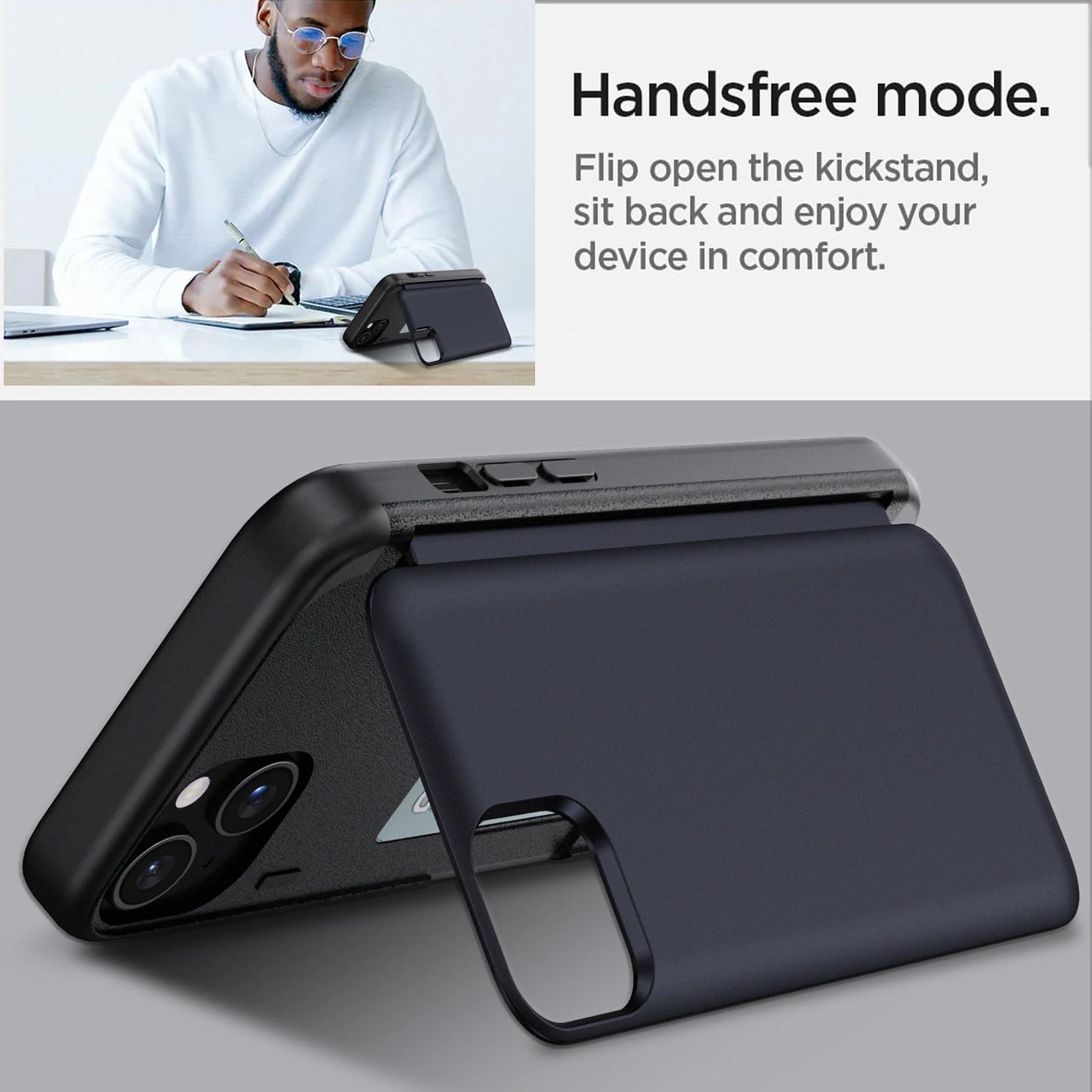 iPhone 13 Series Hybrid Rugged Case – Protective Kickstand Cover