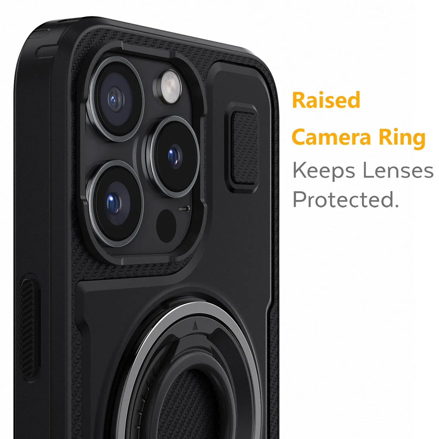 Black Hybrid Shockproof Phone Case for iPhone 14 / 14 Plus / 14 Pro / 14 Pro Max
