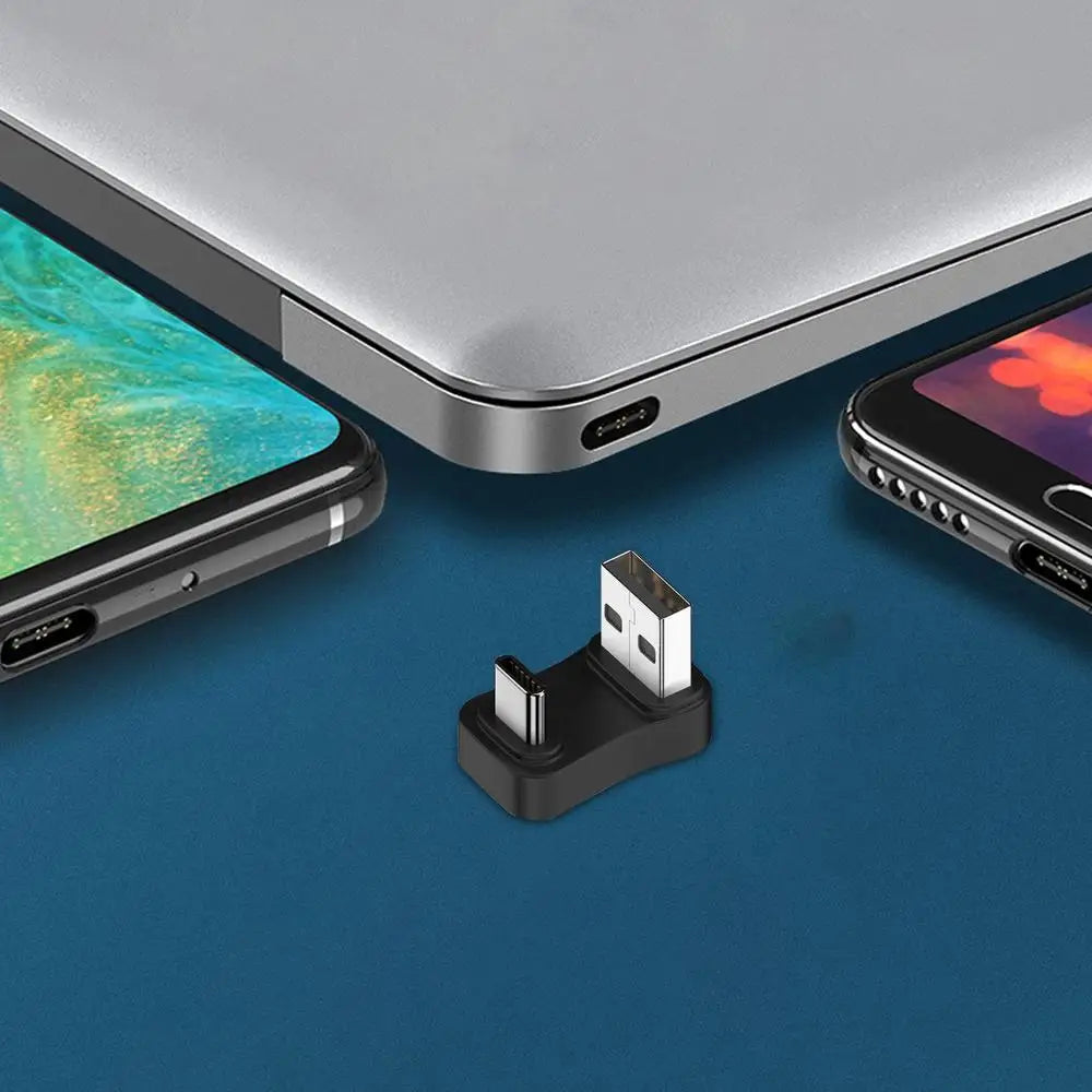 Mini USB-C OTG Adapter – Aluminum Shell, Male to A, Compact Data Sync & U Disk Accessory for Laptop