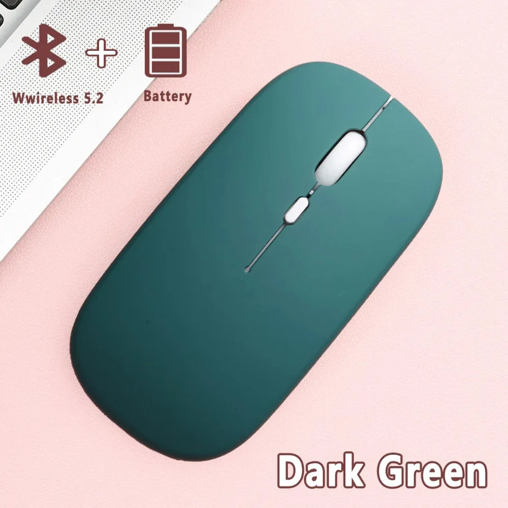 Bluetooth-compatible Wireless Mouse Computer Laptop Mouse Silent Optical Mouse for iPad Samsung Tablet Universal Mice Noiseless
