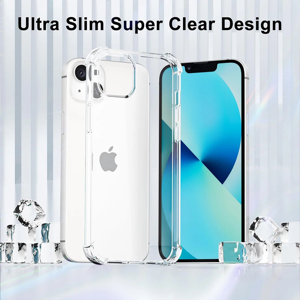 High Quality Shockproof Clear Silicone Case for iPhone
