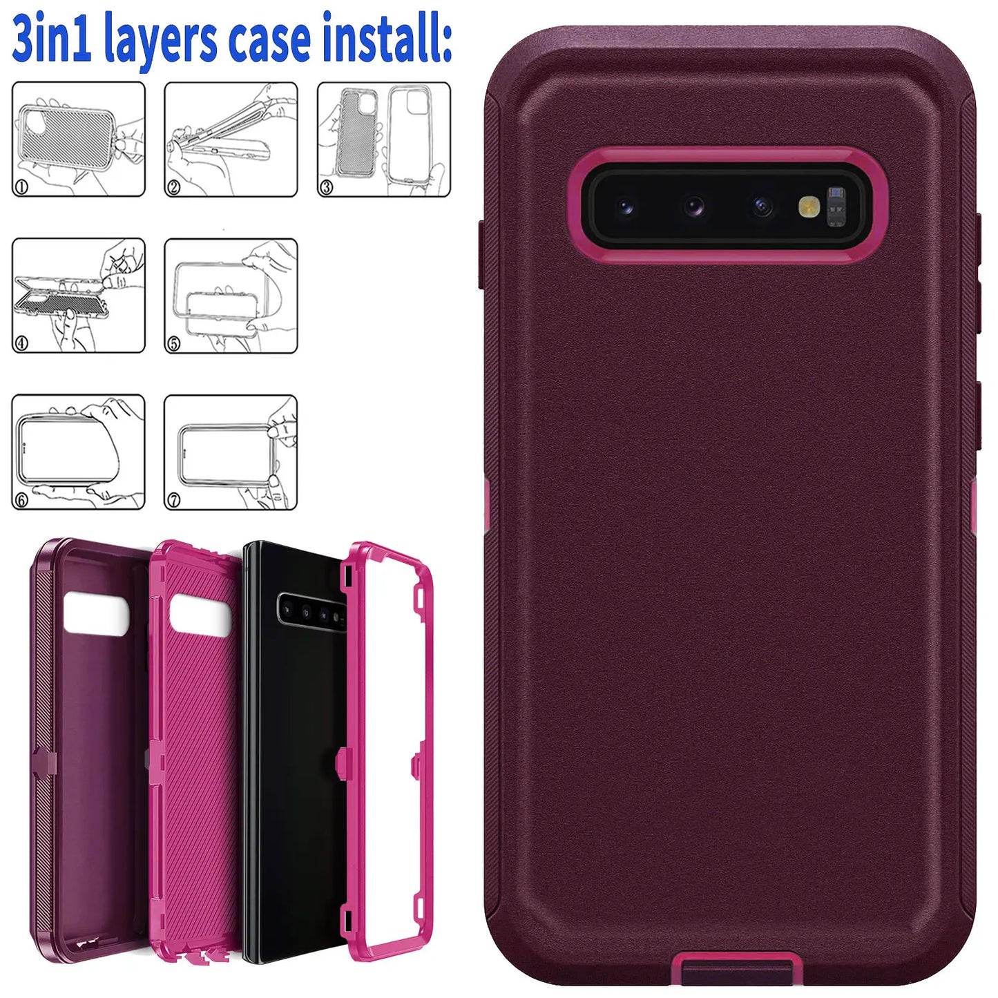 Red Samsung Galaxy S10 Series Case