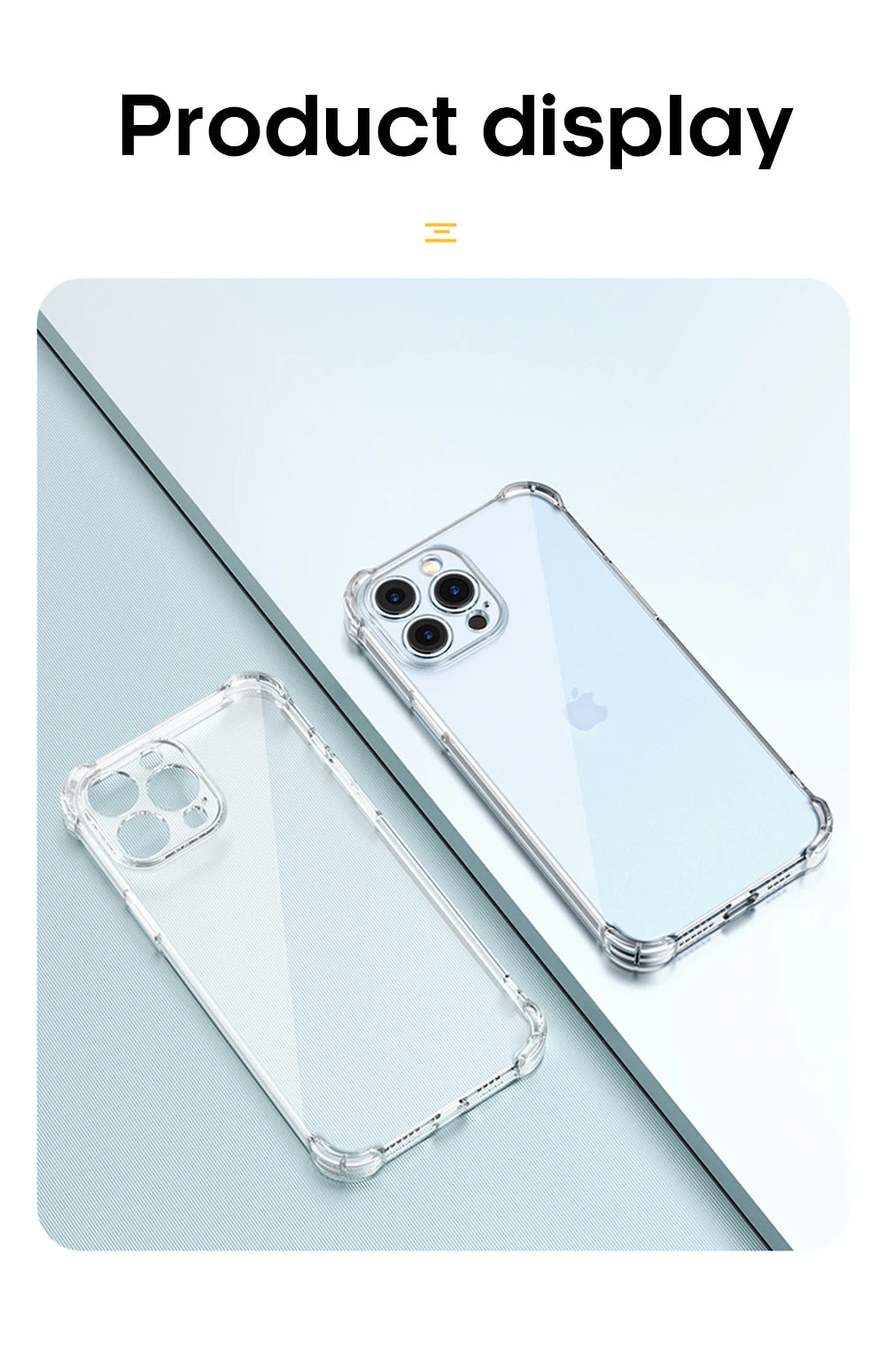 Luxury Clear Shockproof Case For iPhone