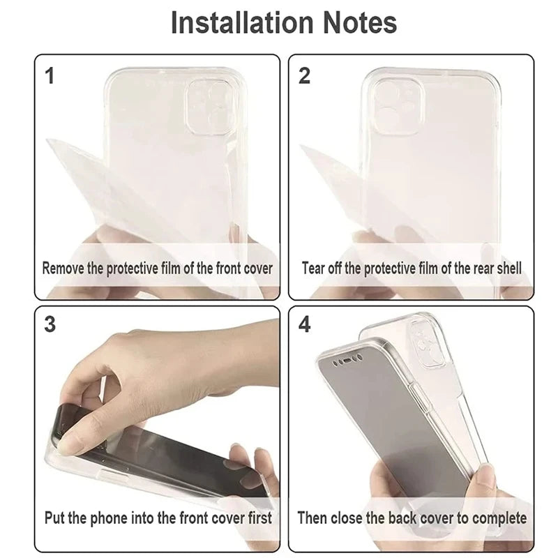 Premium Clear 360 Full Wrap Phone Case