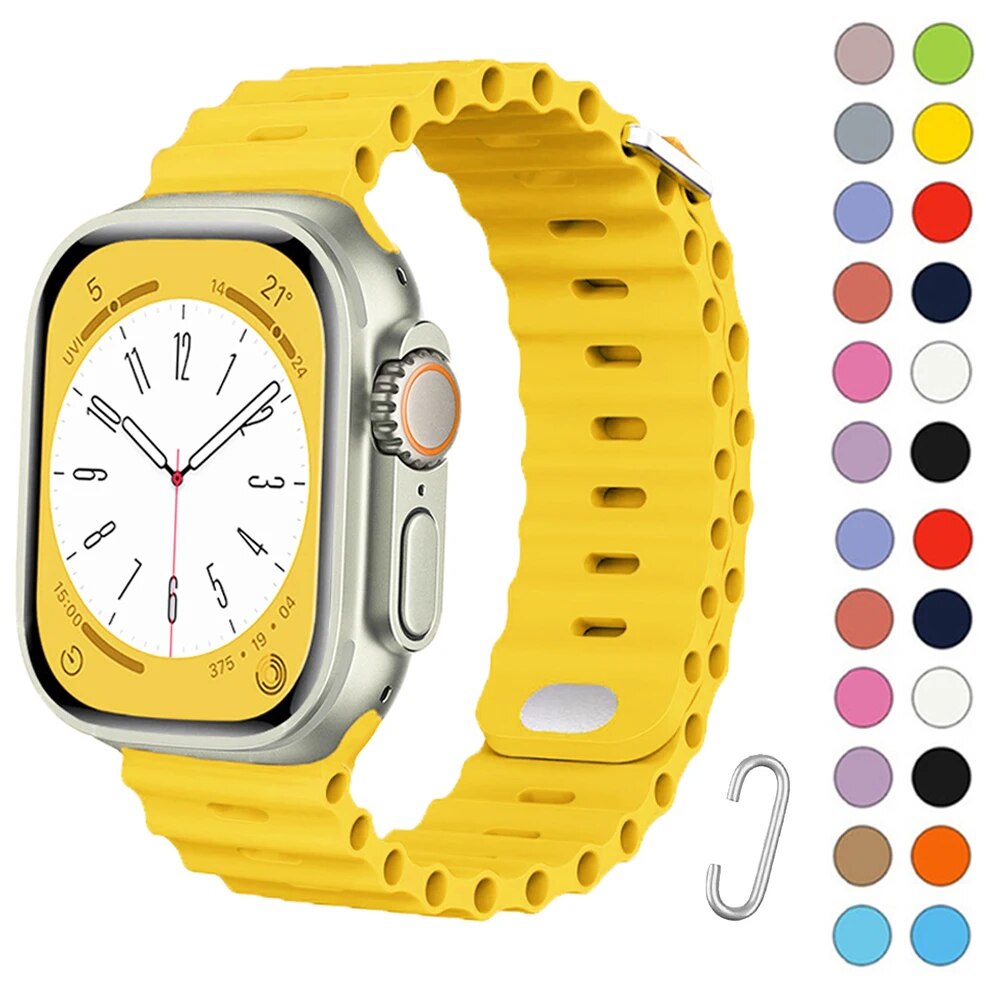 Ocean Style Apple Watch Bracelet Strap for iWatch Ultra, SE, and Series 1 to 10