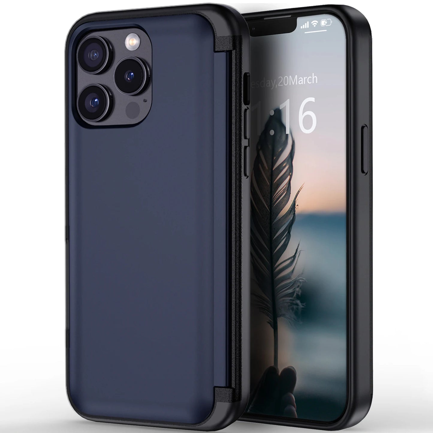 iPhone 13 Series Hybrid Rugged Case – Protective Kickstand Cover
