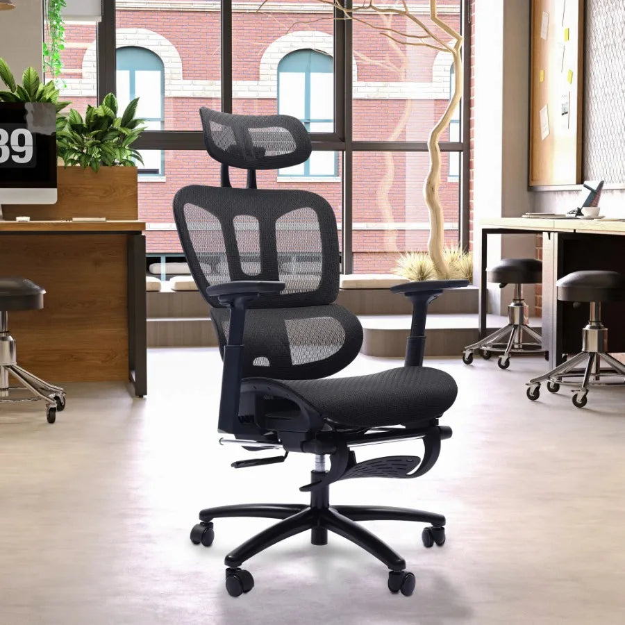 Black Adjustable Ergonomic Mesh Office Chair