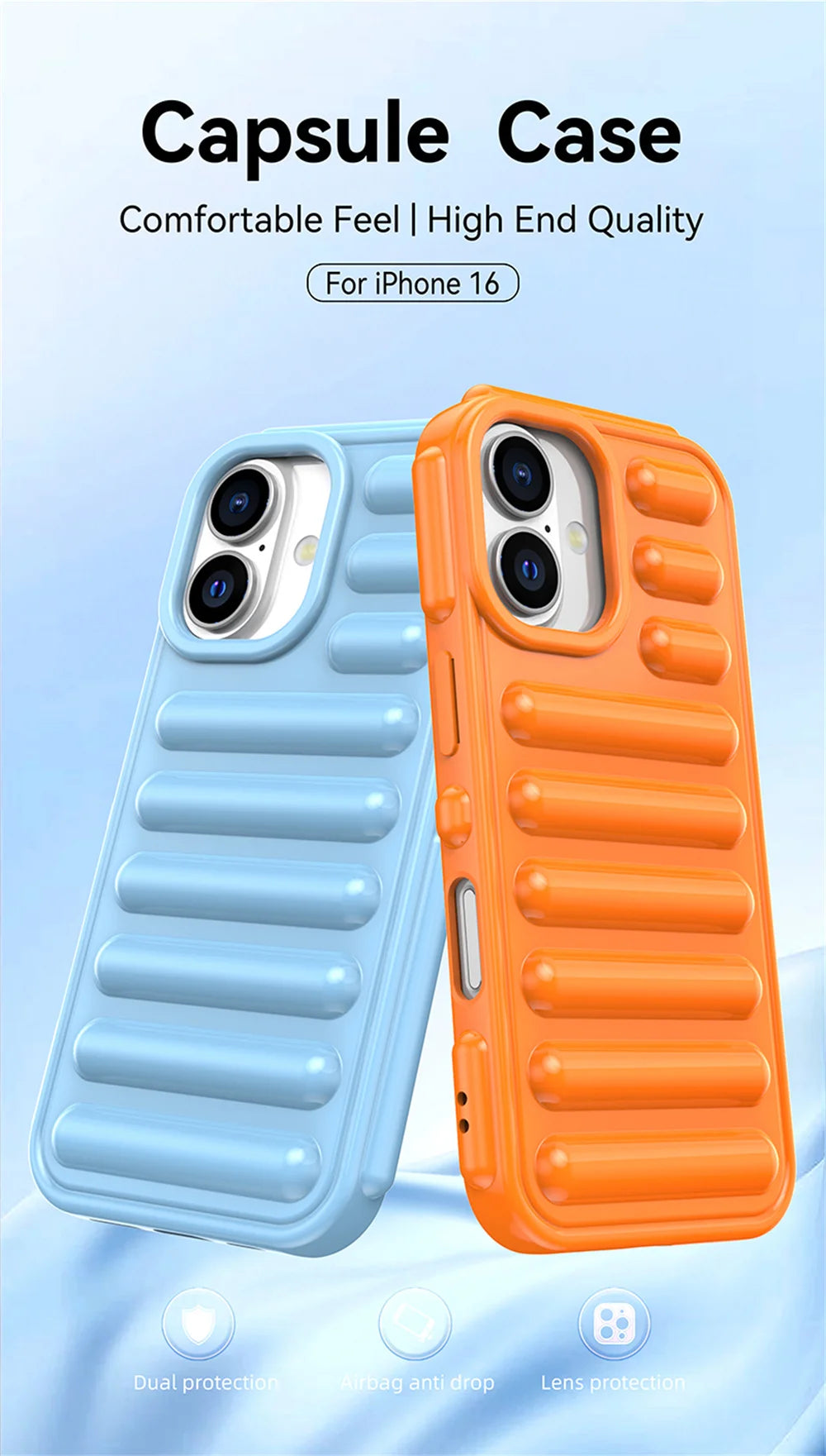 Air Cushion Capsule Shockproof iPhone Case
