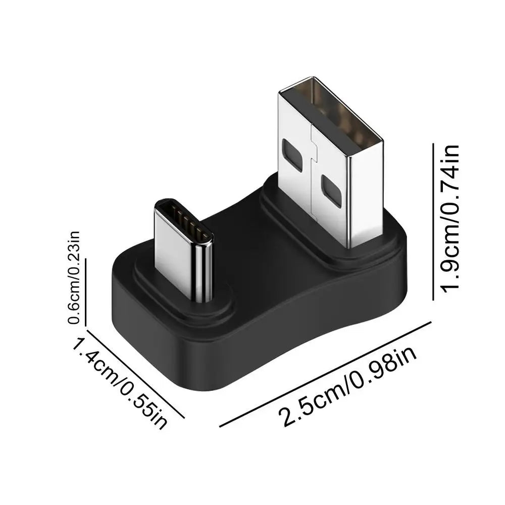 Mini USB-C OTG Adapter – Aluminum Shell, Male to A, Compact Data Sync & U Disk Accessory for Laptop