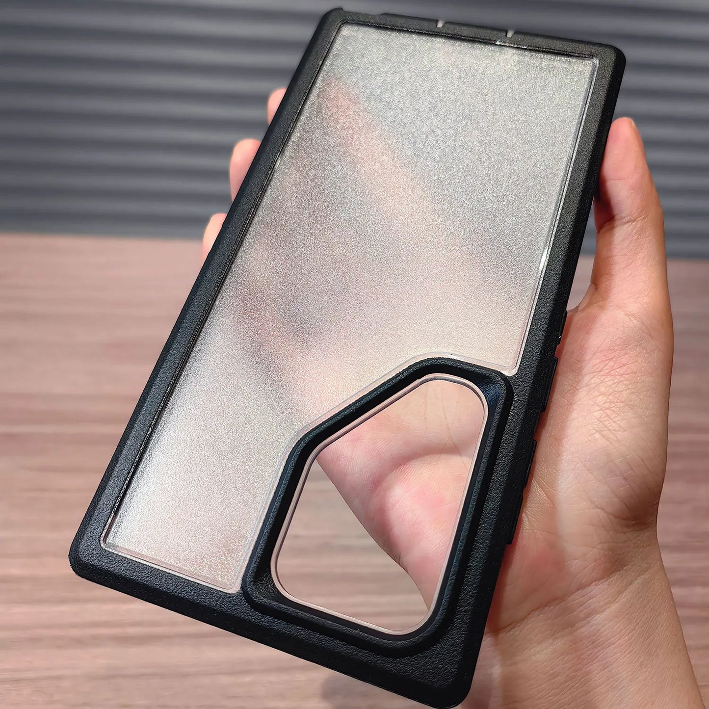 Black & Clear Samsung Galaxy S22 Ultra 5G Case – Superior Protection