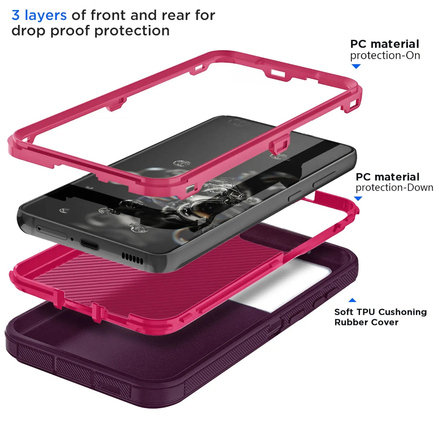 Rose Red Samsung Galaxy S20 Case