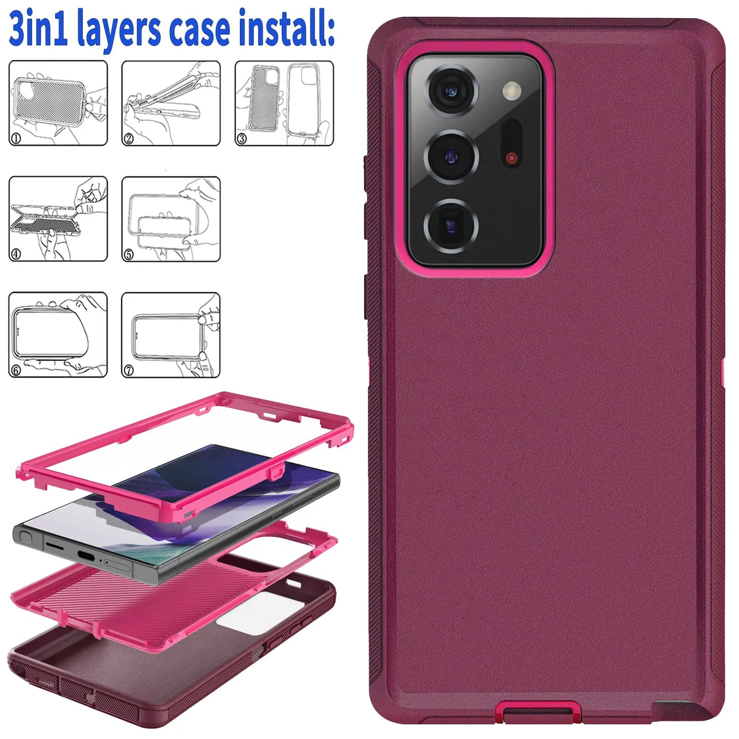 Red Samsung Galaxy Note20 Ultra / Note 20 Case