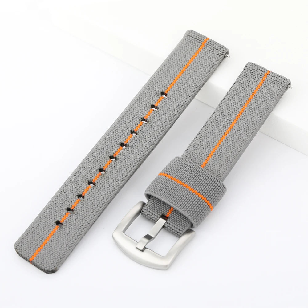 Nylon Watch Strap – 20mm/22mm for Seiko & Omega, Military Woven Elastic Fast Release Sport Wristband for Men