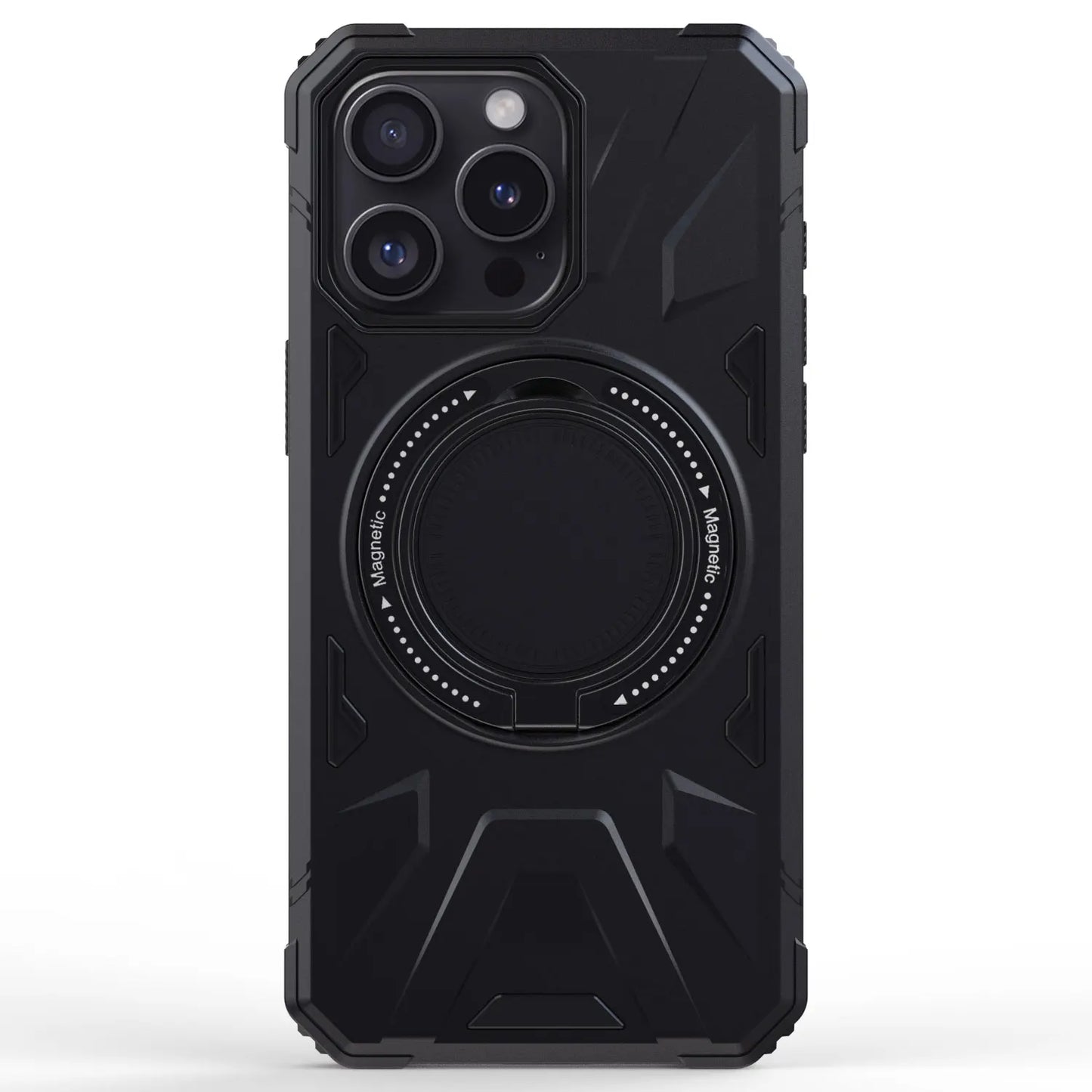 Black iPhone 14 Series Case – Shockproof Heavy Duty Hybrid Cover