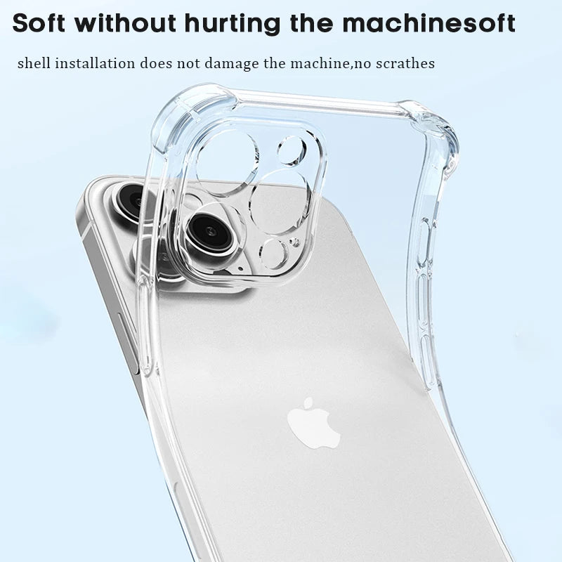 Luxury Clear Shockproof Case For iPhone
