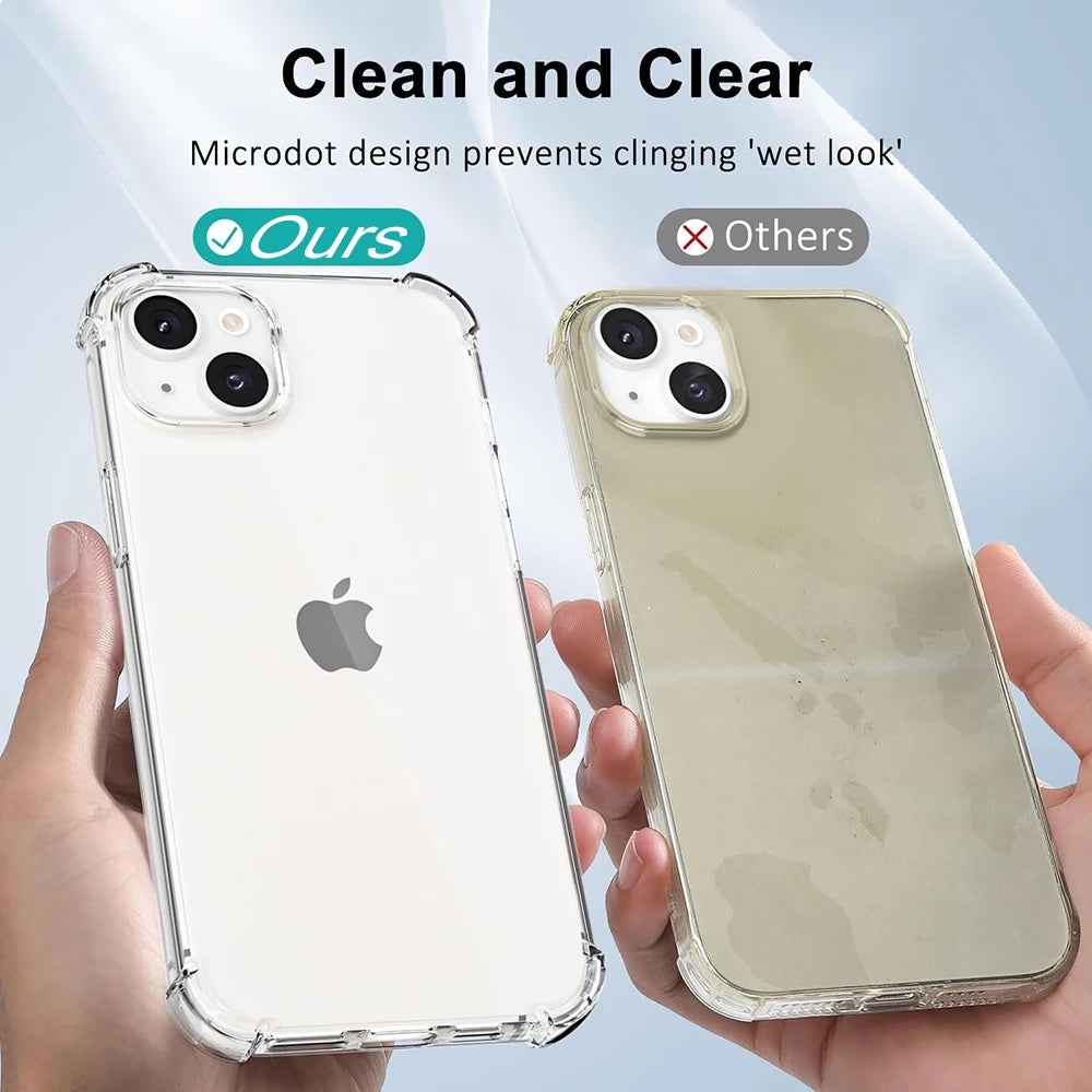 High Quality Shockproof Clear Silicone Case for iPhone
