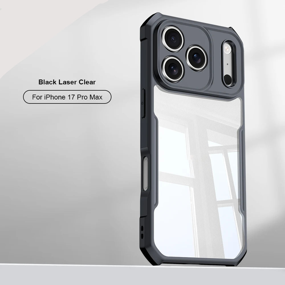iPhone 17 Pro / Pro Max Air Case — Shock-Absorbing, Anti-Yellowing Acrylic & TPU Back Cover