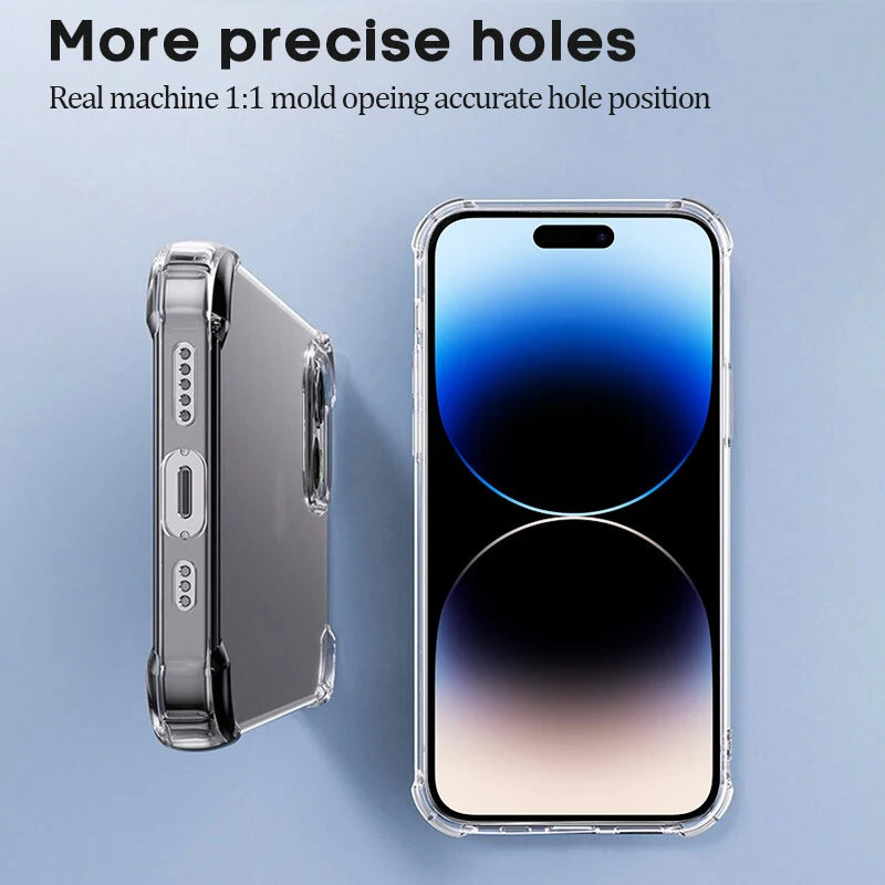 Luxury Clear Shockproof Case For iPhone