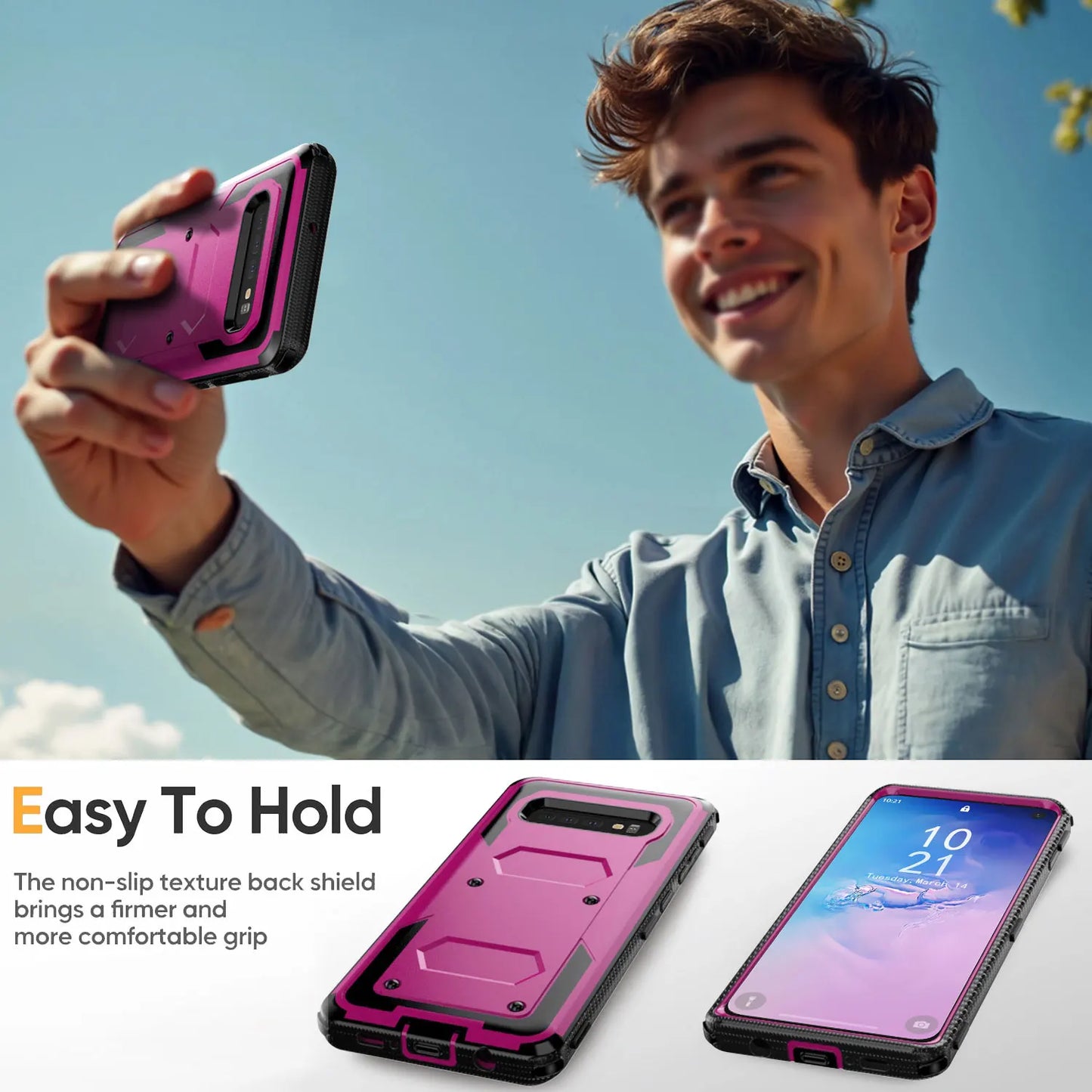 Purple Samsung Galaxy S10 Series Case – Cover for S10+, S10, and S10e