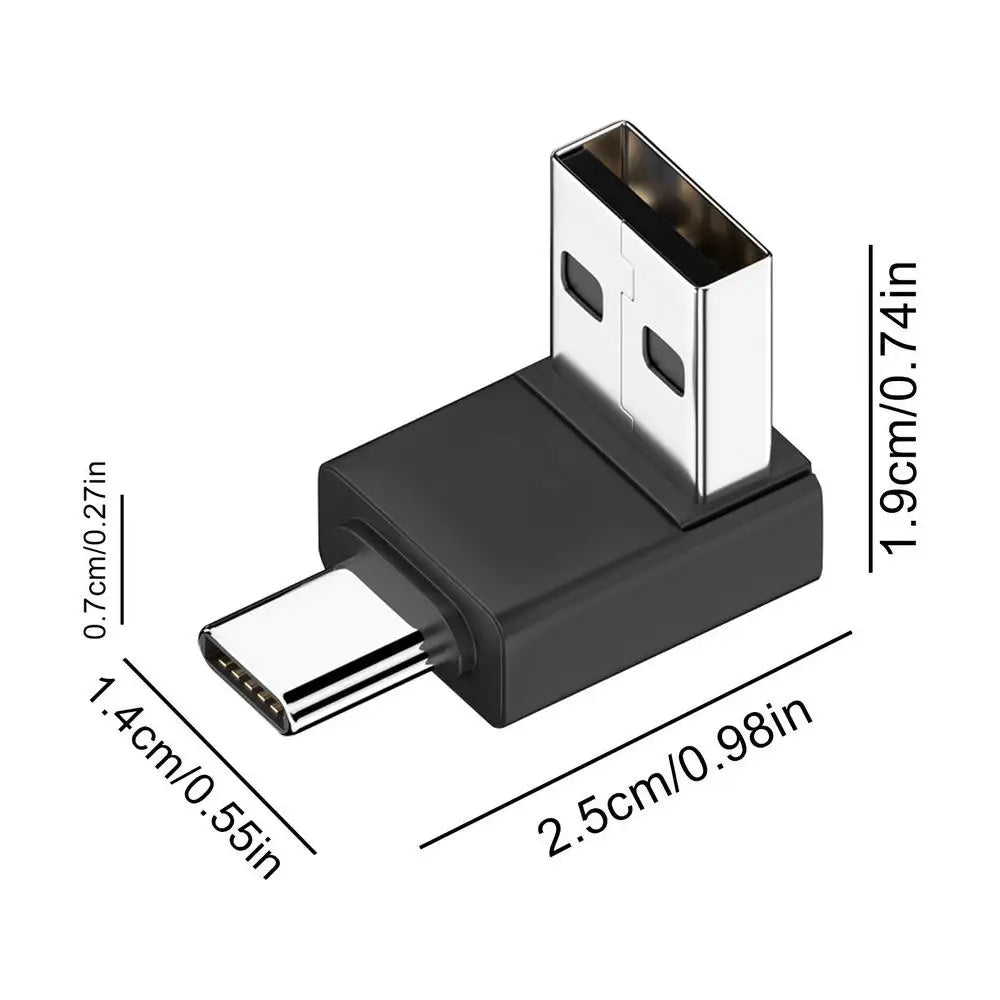 Mini USB-C OTG Adapter – Aluminum Shell, Male to A, Compact Data Sync & U Disk Accessory for Laptop