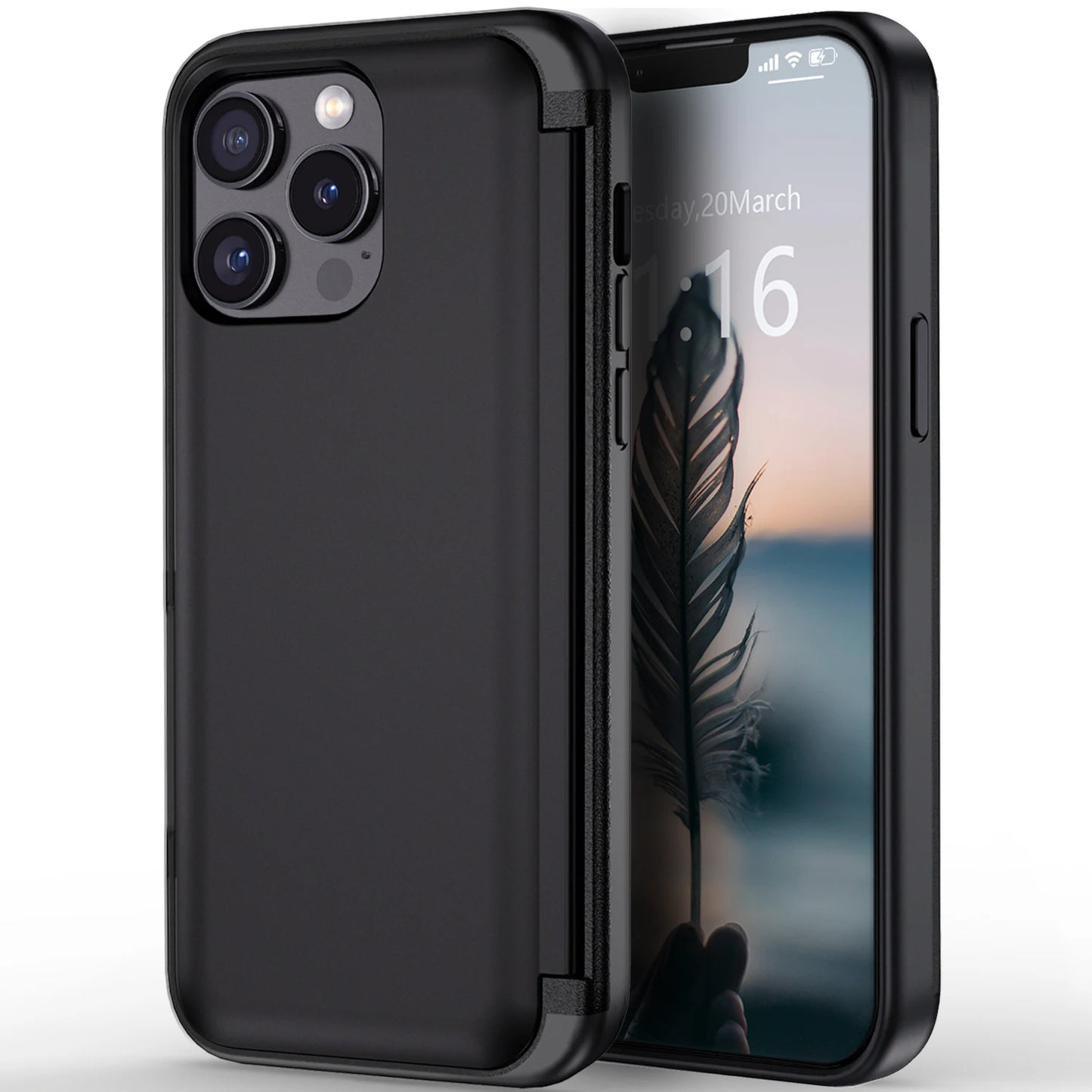 iPhone 13 Series Hybrid Rugged Case – Protective Kickstand Cover