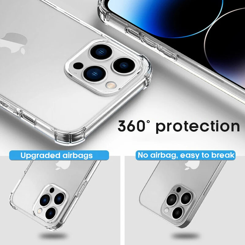 Luxury Clear Shockproof Case For iPhone