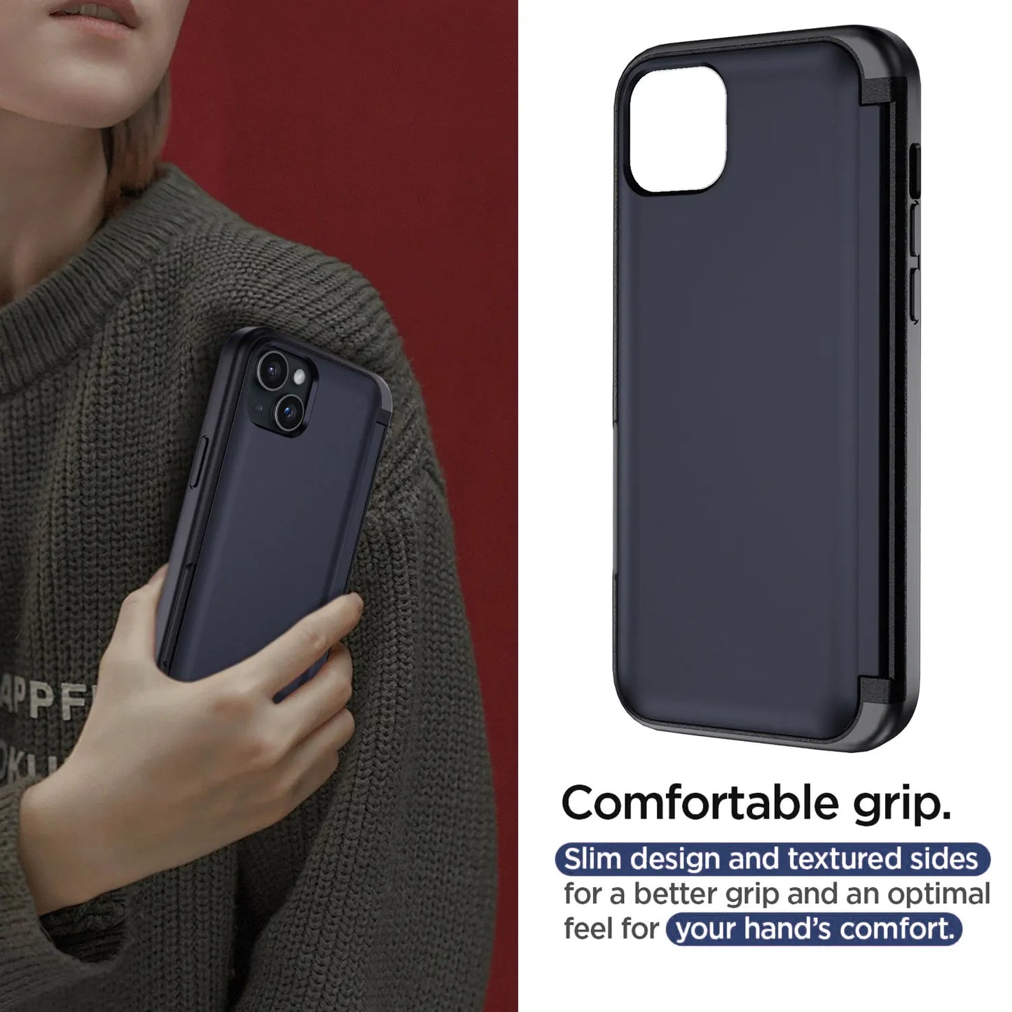 iPhone 13 Series Hybrid Rugged Case – Protective Kickstand Cover