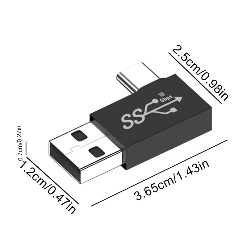 Mini USB-C OTG Adapter – Aluminum Shell, Male to A, Compact Data Sync & U Disk Accessory for Laptop