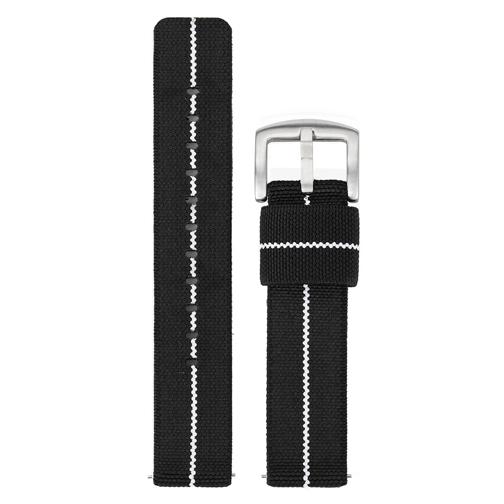 Nylon Watch Strap – 20mm/22mm for Seiko & Omega, Military Woven Elastic Fast Release Sport Wristband for Men