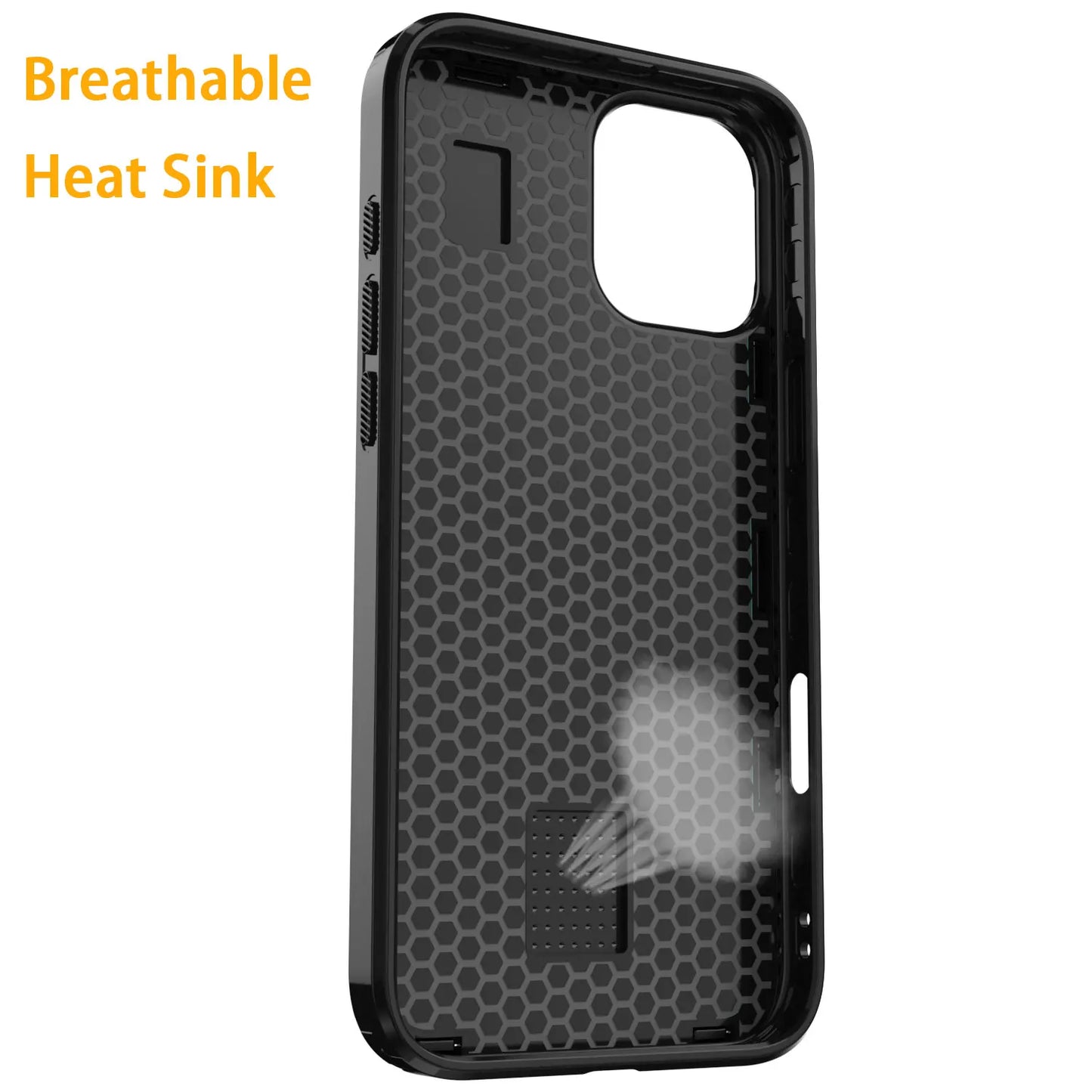 Red Hybrid Shockproof Phone Case for iPhone 16 / 16 Plus / 16 Pro / 16 Pro Max