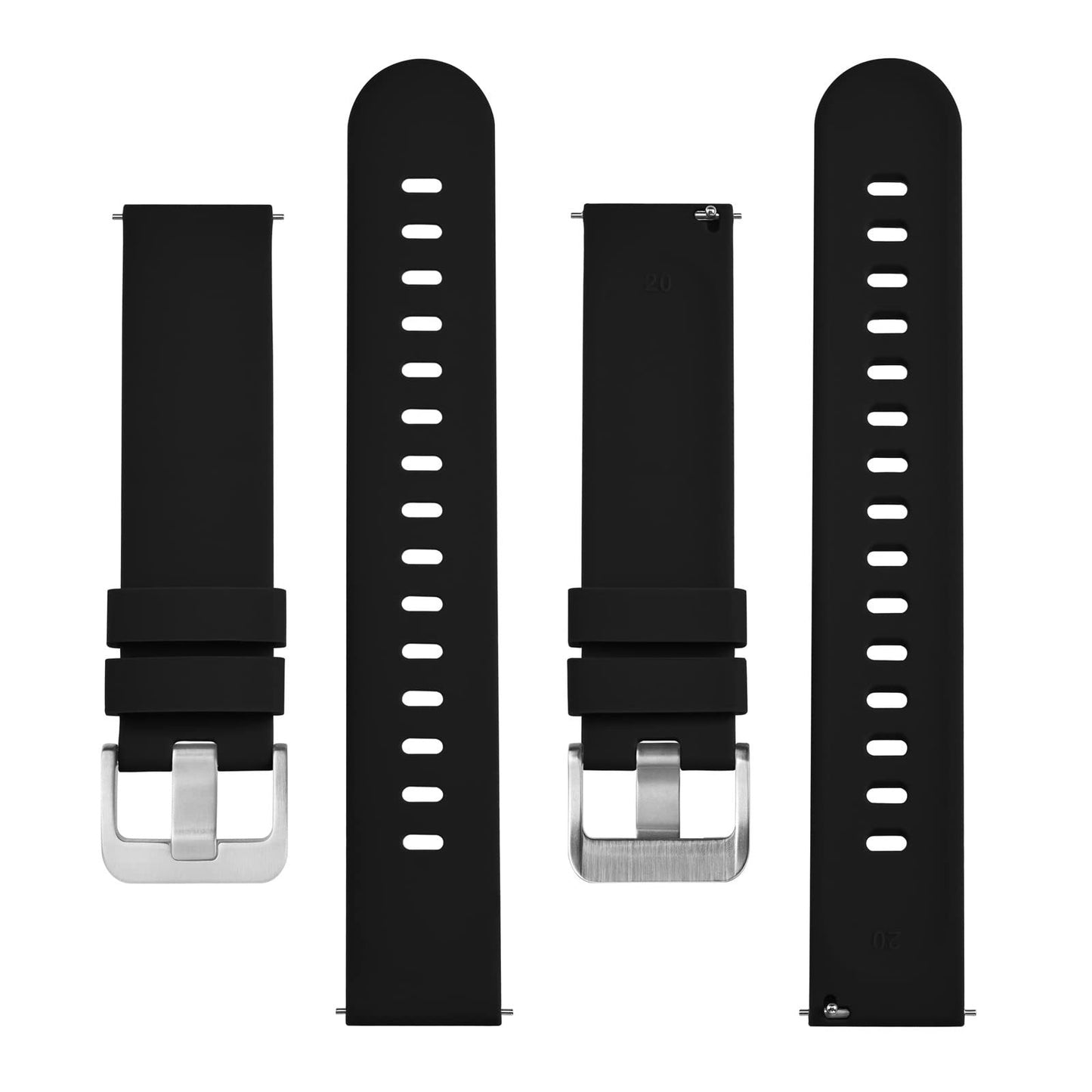 22mm Silicone Smartwatch Bands | Slim, Quick-Release Watch Straps