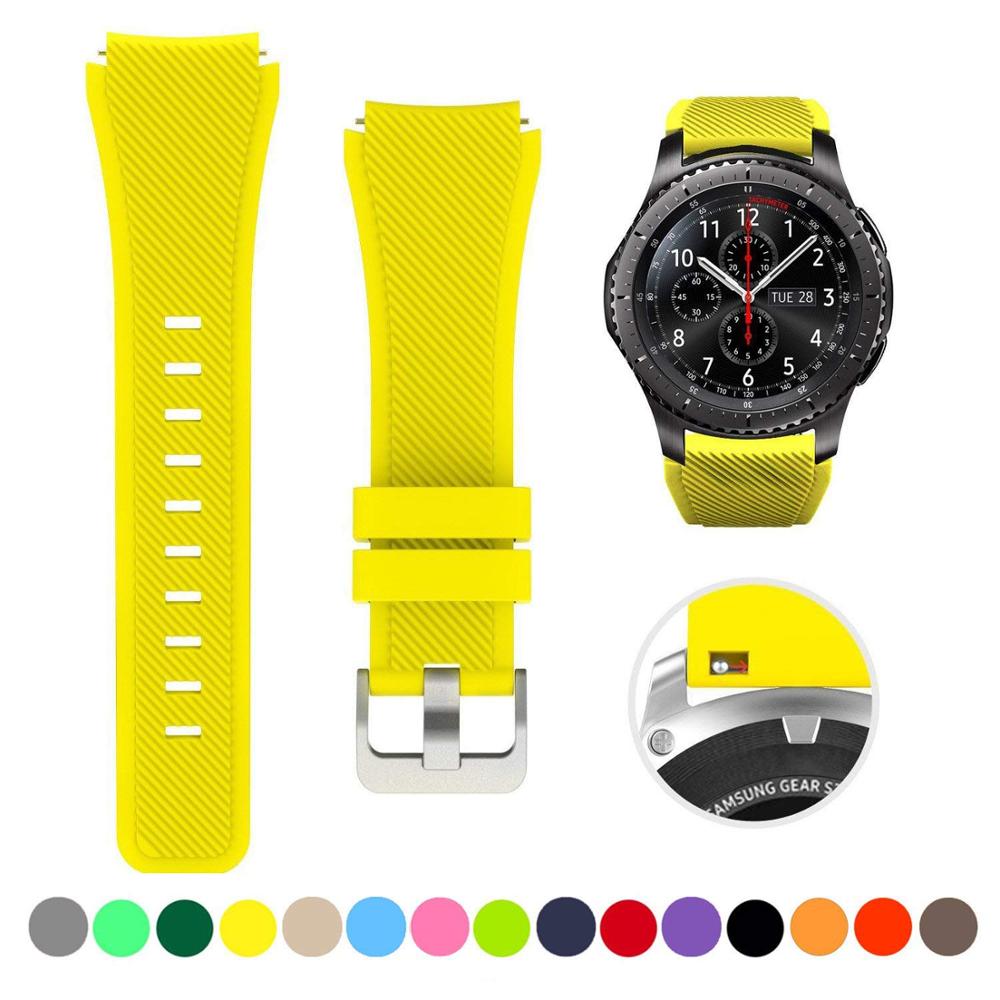 Silicone Watch Band (20/22mm) Huawei, Samsung Galaxy, Gear S3, Amazfit Bip/Active, and Gt 2/2e